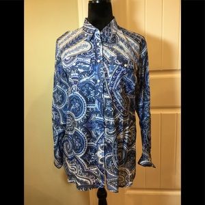 Ralph Lauren paisley top